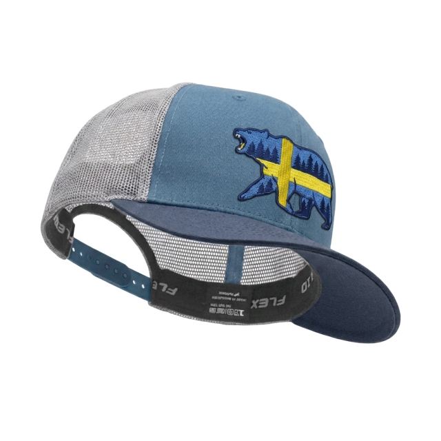 Sverige bjørn Flexfit 110 Blue
