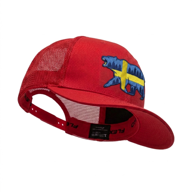 Sverige bjørn Flexfit 110 Red