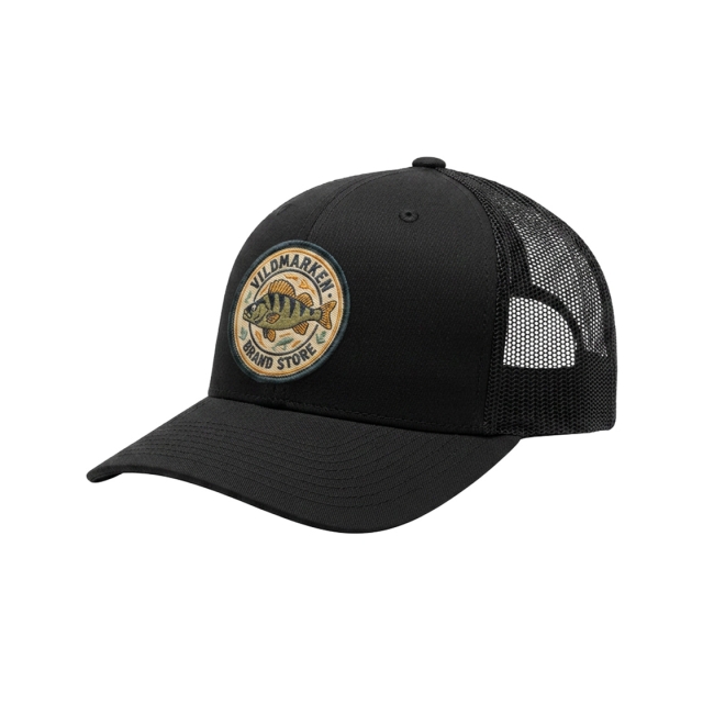 Round Perch Classic Snapback Black