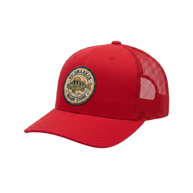 Round Perch Classic Snapback Red