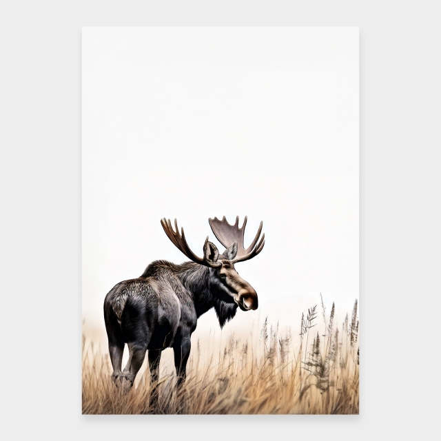 Älg i naturen